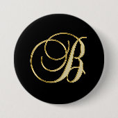 B Monogram-B-Goldschrift Button (Vorderseite)