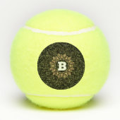 "B" Monogram Custom Initial Penn Championship Play Tennisbälle (Rückseite)