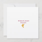 B Monogram Dankeschön-Karte Dankeskarte (Rückseite)