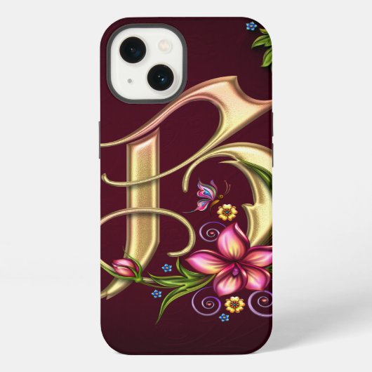 B Monogram iPad Air Hülle iPhone Hülle (Rückseite)