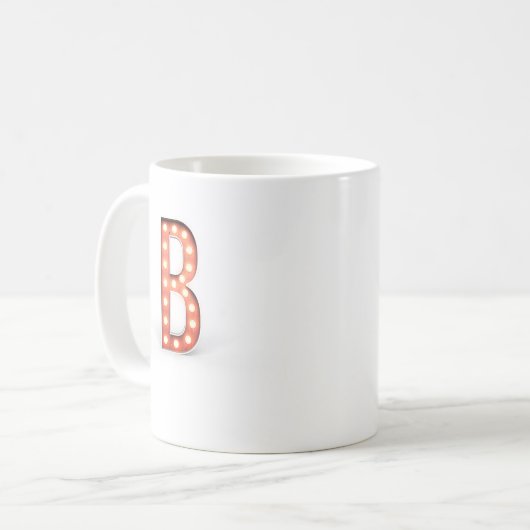 B Monogram Marquee Bulb Kaffeetasse (Vorderseite Links)