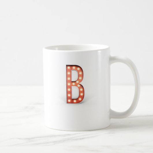 B Monogram Marquee Bulb Kaffeetasse (Rechts)