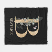 B Monogram Personalisiert Fleece Blankon (Vorderseite (Horizontal))