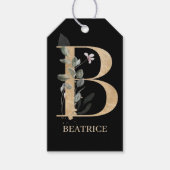 B Monogram Personalisierte Geschenktasten Geschenkanhänger (Vorderseite)