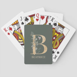 B Monogram Personalisierte Playing Cards Spielkarten