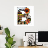 B Monogramm Erstellen Sie Ihre eigene 8 benutzerde Poster (Heimbüro)