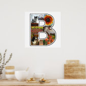 B Monogramm Erstellen Sie Ihre eigene 8 benutzerde Poster (Küche)