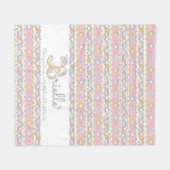 B Monogramm-individuelle Name bedeutet Brielle Fleecedecke (Vorderseite (Horizontal))