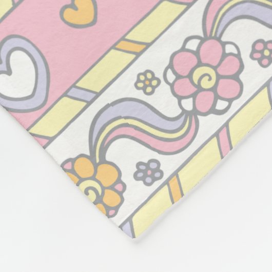 B Monogramm-individuelle Name bedeutet Brielle Fleecedecke (Ecke)