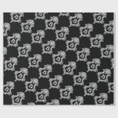 B Monogramm Initiale Geschenkpapier (Flach)