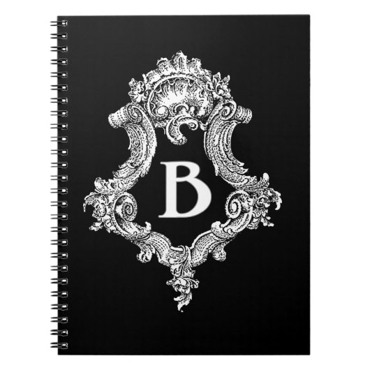 B Monogramm Initiale Notizblock (Vorderseite)