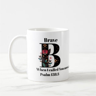 B-Monogramm-kundenspezifisches Zitat/Name Kaffeetasse