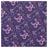 B Monogramm und personalisierte Bezeichnung Bethan Stoff (Muster)