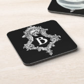 B Monogramm Untersetzer (Linke Seite)