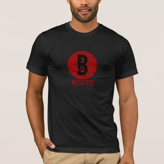 B-NEGATIV-BLUTGRUPPE T-Shirt (Vorderseite)