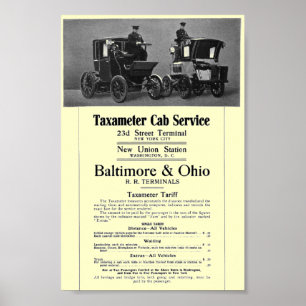 B+O BahnTaxameter Taxameter 1908 Poster