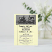 B+O BahnTaxameter Taxameter 1908 Postkarte (Stehend Vorderseite)