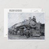 B & O Dampflokomotive 4013 Postkarte (Vorne/Hinten)