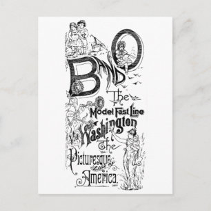 B&O Eisenbahn - die Modellbahn 1869 Postkarte