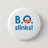 B.O. Gestank/Anti-Obama Button (Vorderseite)