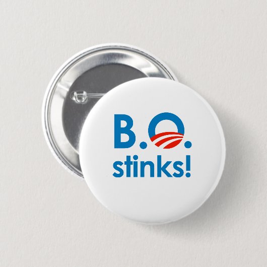 B.O. Gestank/Anti-Obama Button (Vorne & Hinten)