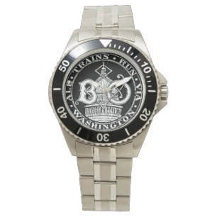 B+O-Königsblau-Linie bildet 1910 aus Armbanduhr