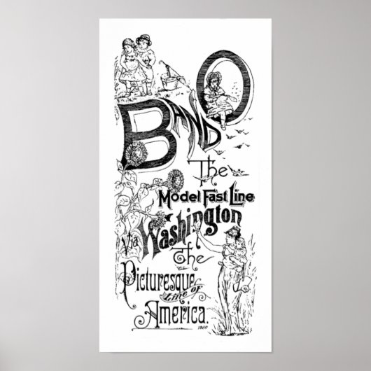 B&O Railroad - Die Modellbahn 1869 Poster (Vorne)