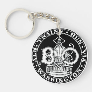 B+O Royal Blue Line Züge 1910 runder Schlüsselanhä Schlüsselanhänger