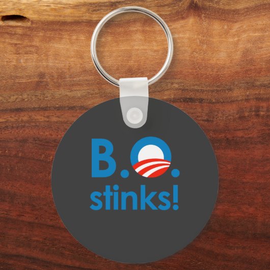 B.O. Stinks / Anti-Obama Schlüsselanhänger (Vorderseite)