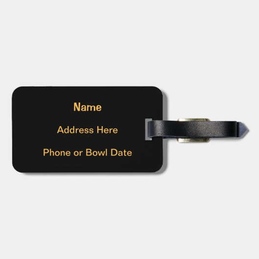 B O W L 299 Game Gepäckanhänger (Rückseite horizontal)