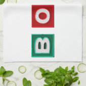 B O W L Buchstaben Geschirrtuch (Gefaltet)