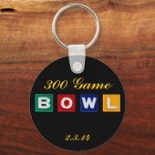 B O W L Letters Schlüsselanhänger (Vorderseite)