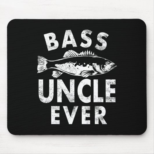 B Onkel je Fischen Geschenke Onkel Vatertag Mousepad (Vorne)