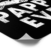 B Pappy Ever Fishing Gifts Pappy Vatertag Poster (Ecke)