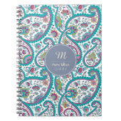 B Persian Boteley Pattern Monogram Diary N Notizblock (Vorderseite)