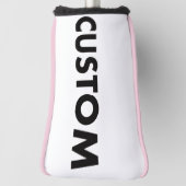B. PINK Piping Custom Golf Putter Headcover Blank (Rotieren 90)