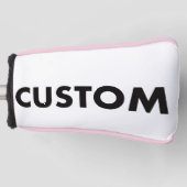 B. PINK Piping Custom Golf Putter Headcover Blank (Vorderseite)