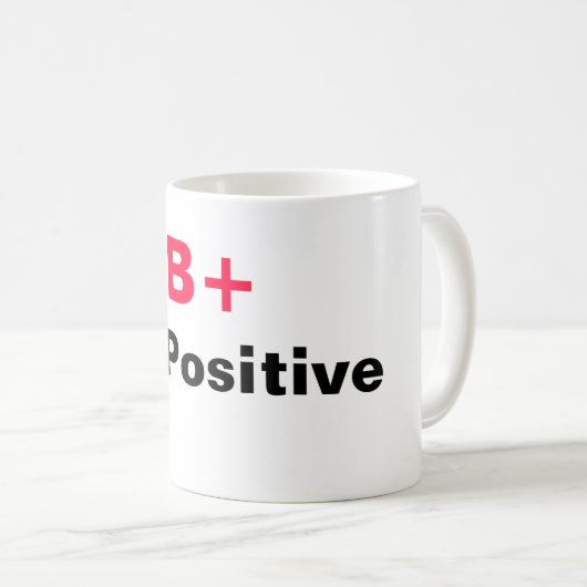 B+ Positive Tasse (VorderseiteRechts)