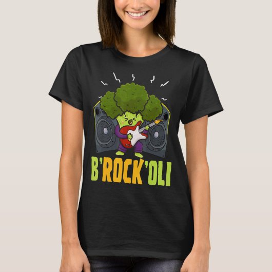 B Rock Oli Broccoli Vegan Puppe Gemüse T-Shirt (Vorderseite)