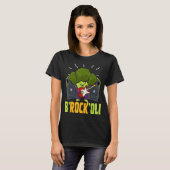 B Rock Oli Broccoli Vegan Puppe Gemüse T-Shirt (Vorne ganz)
