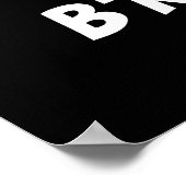 B-Rock-Oli Funny Rocker Broccoli Pun Dark BG Poster (Ecke)