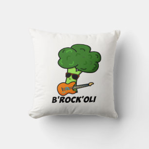 B-Rock-Oli Funny Rocker Broccoli Pun Kissen