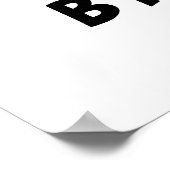 B-Rock-Oli Funny Rocker Broccoli Pun Poster (Ecke)