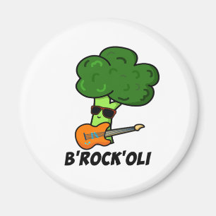 B-Rock-Oli Niedlich Rocker Broccoli Pun Magnet