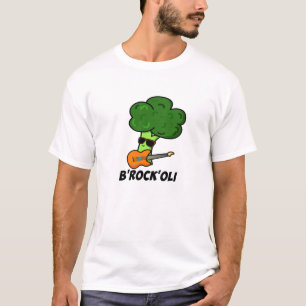 B-Rock-Oli Niedlich Rocker Broccoli Pun T-Shirt