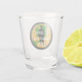 B.S. Geology Abschluss Logo (Male Graduate) Schnapsglas (Rückseite)