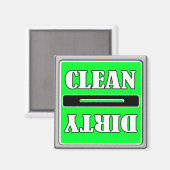 <B>Sauberes Dirty Dish Washer Magnet (Vorderseite/Rückseite)