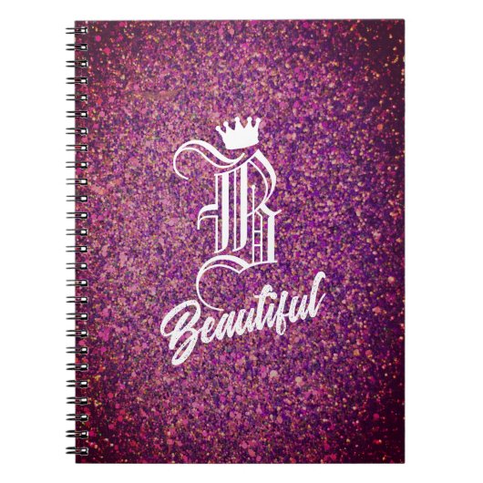 B Schönes Rosa Notizblock (Vorderseite)