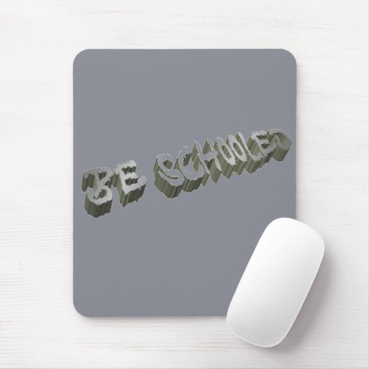 B Schooled Gray-white Mousepad (Mit Mouse)
