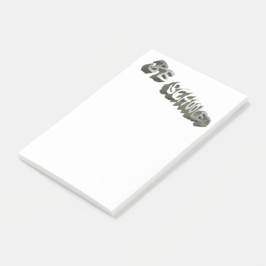 B. Schooled-Gray-White Post-it Klebezettel (angewinkelt)